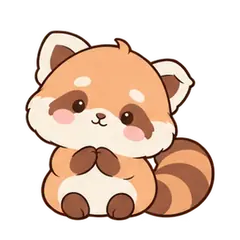 크림레서판다 스티커