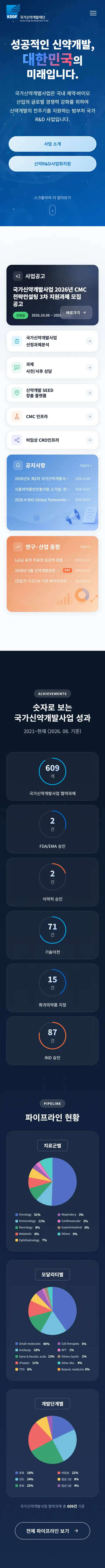 모바일 메인 화면