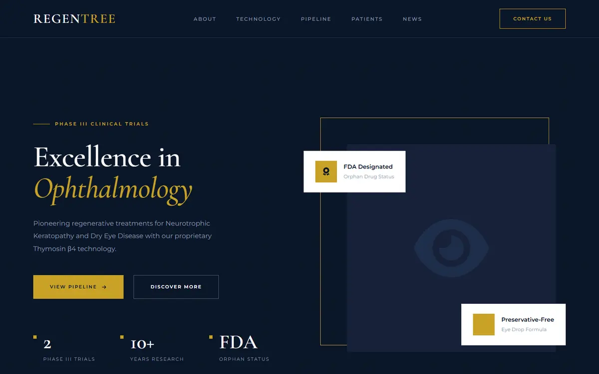 1월 스케치 05 NAVY & GOLD의 첫 화면. 제목은 Excellence in Ophthalmology