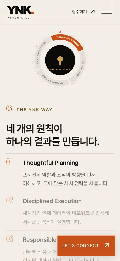시안 B · 네 가지 원칙 모바일 화면