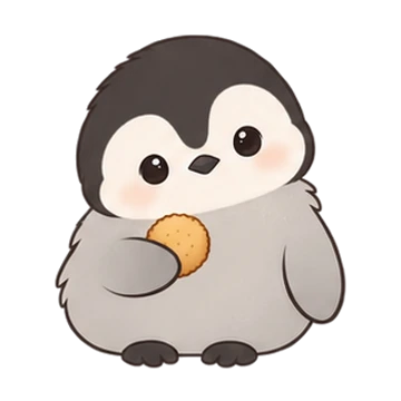 복슬아기황제 움직이는 스티커 — 간식먹어요
