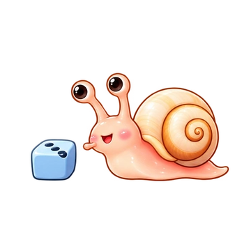 소라집아기달팽이 움직이는 스티커 — 주사위굴려