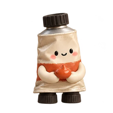 물감 움직이는 스티커 — 하트 짜내기