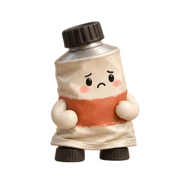 물감 움직이는 스티커 — 발 구르는 심통