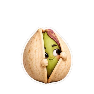 피스타치오 움직이는 스티커 — 깜짝 벌어짐