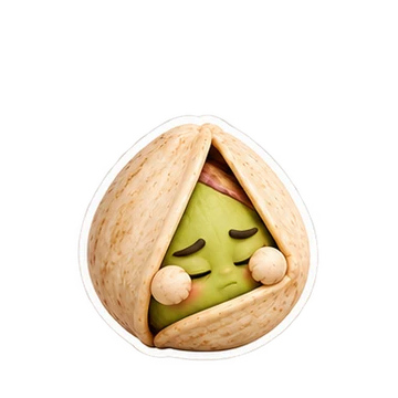 피스타치오 움직이는 스티커 — 아침 펼치기