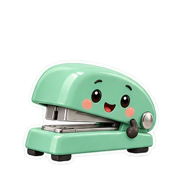 스테이플러 움직이는 스티커 — 눈물 닦기