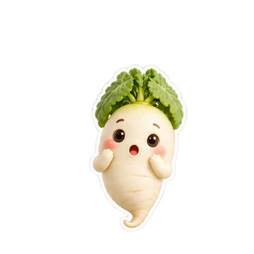 무 움직이는 스티커 — 깜짝 잎