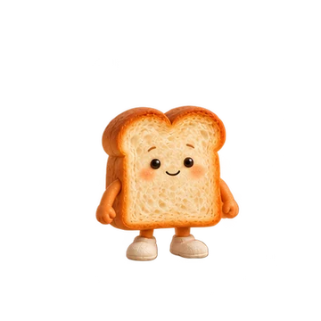 토스트 움직이는 스티커 — 포근한 마음