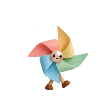 바람개비 바삐 도는 색
