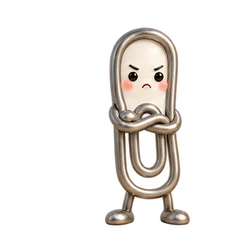 클립 움직이는 스티커 — 뾰로통 고리